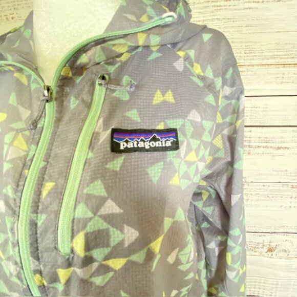 Patagonia Houdini Windbreaker Jacket Womens M Lavender Hooded Full Zip Coat - Picture 5 of 12